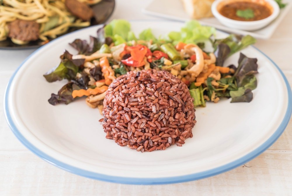 an image of brown konjac rice